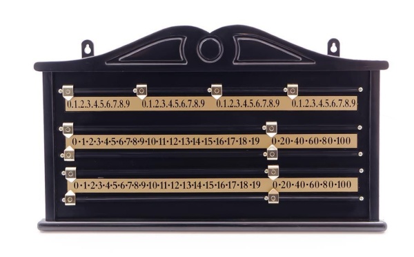 Доска счетная / снукер (черная, пластик)