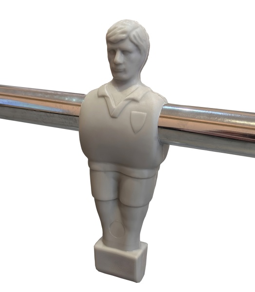 Штанга сквозная на 2 игрока c футболистами красного цвета для футбола "Garlando", диаметр 15,8 мм