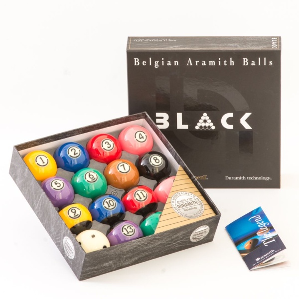 Комплект шаров 57.2 мм "Aramith Tournament Pro Cup TV Black"