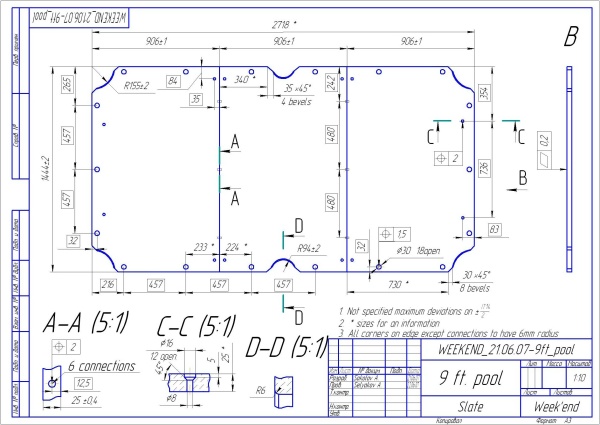 Плита "Premium-Quality Rasson" 9 ф (25 мм, 3-pc) пул, с подложкой