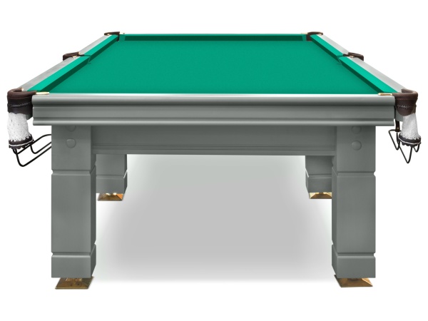 Бильярдный стол для русской пирамиды "Hardy" (10 футов, 6 ног, сланец 38мм, борт ясень, цвет RAL 7003)