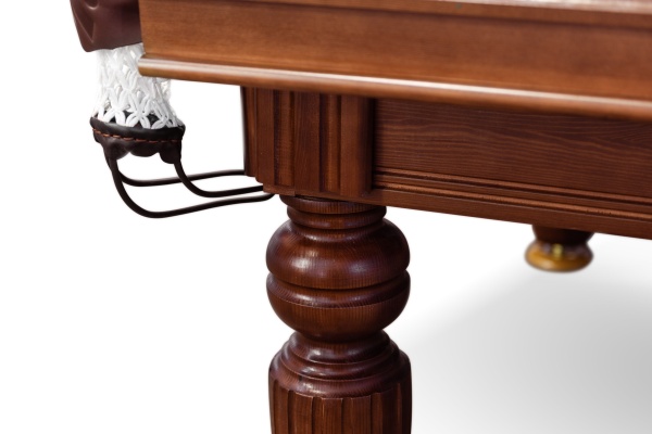 Бильярдный стол для русской пирамиды "Устюг" (9 футов, сланец 25мм, борт ясень)