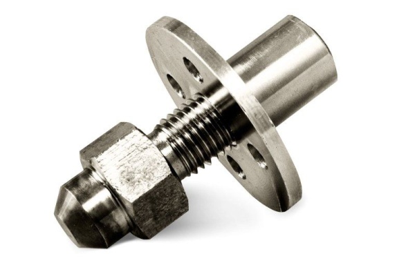 Опора регулируемая / пирамида хром D14 см, квадрат